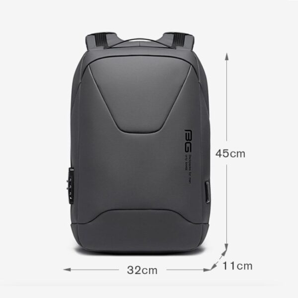 BANGE BG-22188 Waterproof Premium Lock System Business Office Laptop 15.6 Backpack - Image 5